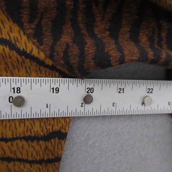 Kenzo Top Women XL Turtleneck Tiger Animal Print Designer Timeless - Picture 3 of 11